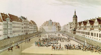 Grand Entry of the Allied Sovereigns into Leipsic, 19th October 1813 by English School